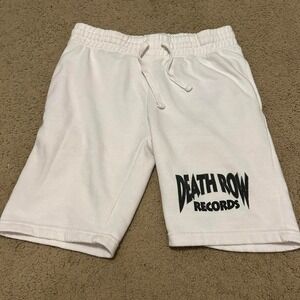 Vintage White Death Row Records sweat shorts